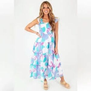 J.Marie,Reina Dress, Incredible Large Floral  Print,Excellent Condition, Size XS